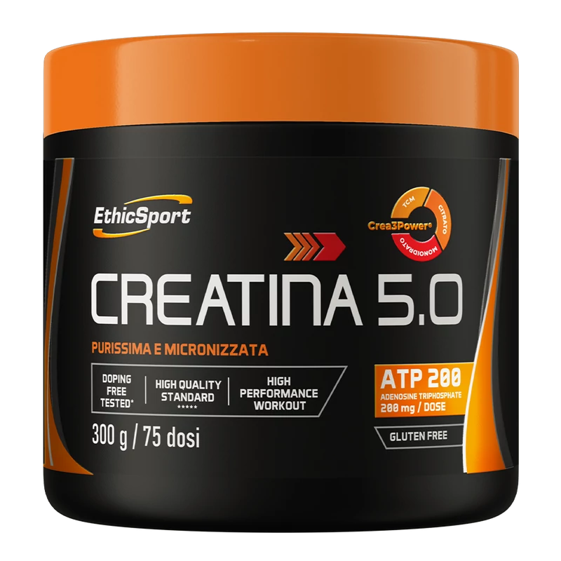 EthicSport - Creatina 5.0 - Zöld alma és grapefruit ízű - 300 g