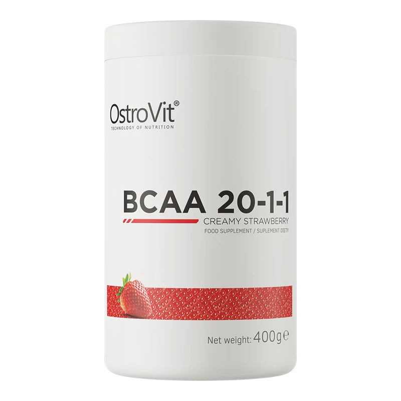 OstroVit BCAA 20-1-1 - Eper-krém ízű - 400 g
