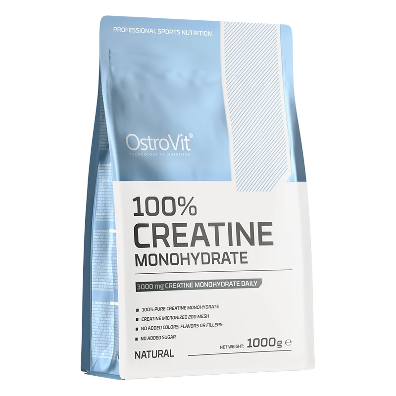 Kreatin Monohidrát Por 1000 g – OstroVit (Ízesítetlen)