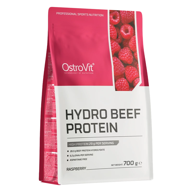 OstroVit Hydro Beef Protein - Málna - 700 g