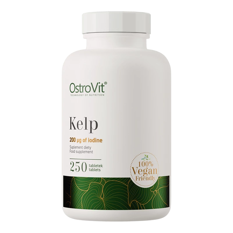 OstroVit Kelp - Tengeri moszat (jód forrás - vegán) - 250 tabletta