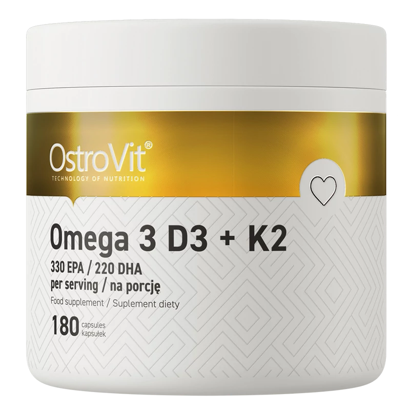 OstroVit - Omega 3 D3+K2 - 180 kapszula