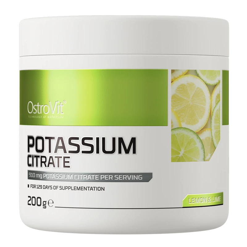 OstroVit - Potassium Citrate - Kálium citrát por - Citromos ízű - 200g