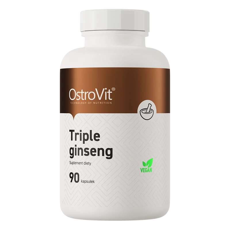 OstroVit Triple Ginseng (vegán) - 90 kapszula