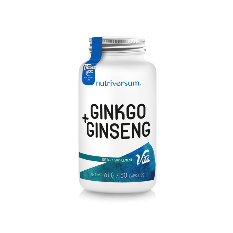Nutrtiversum Ginkgo + Ginseng - 60 kapszula