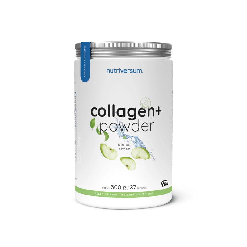 Nutriversum - Collagen+ Powder - Kollagén - Zöld alma - 600 g