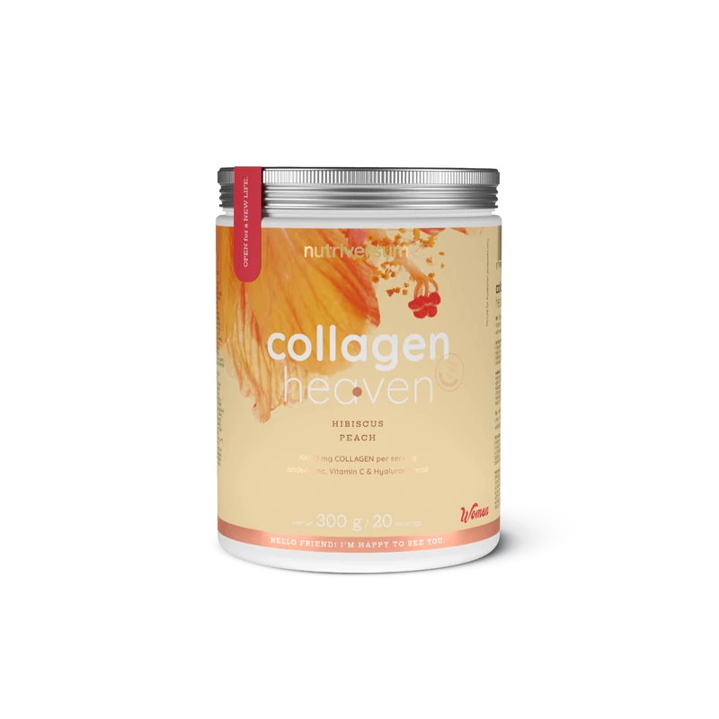 Nutriversum Collagen Heaven hibiszkusz-barack ízű kollagén por 300g