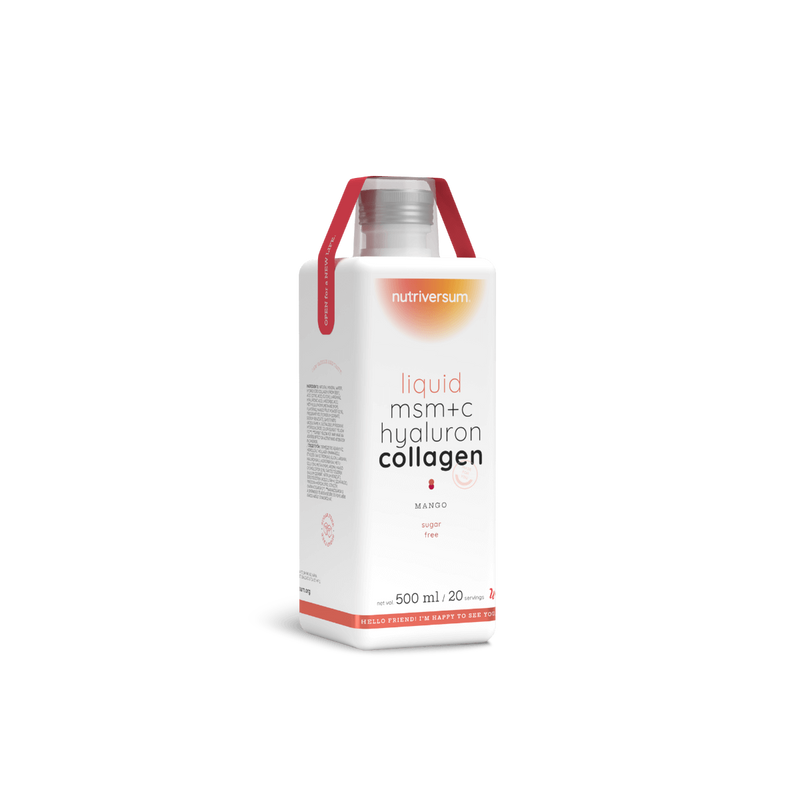 Nutriversum MSM+C Hyaluron Collagen Liquid - mangó ízű - 500 ml