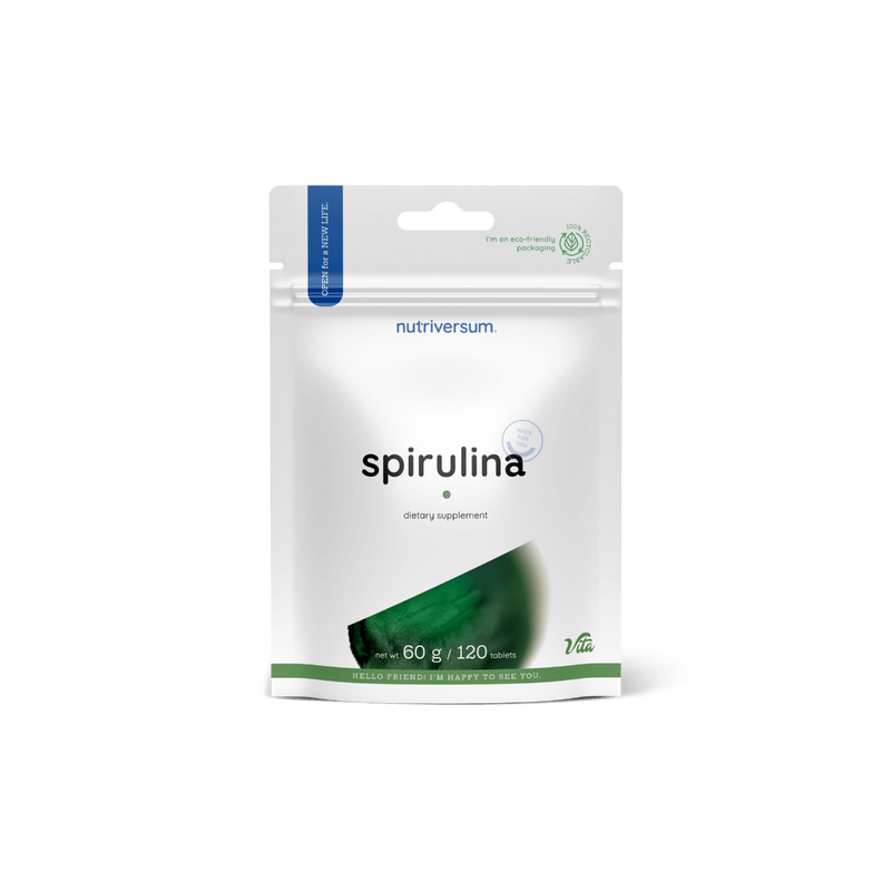 Nutriversum - Spirulina - 120 tabletta