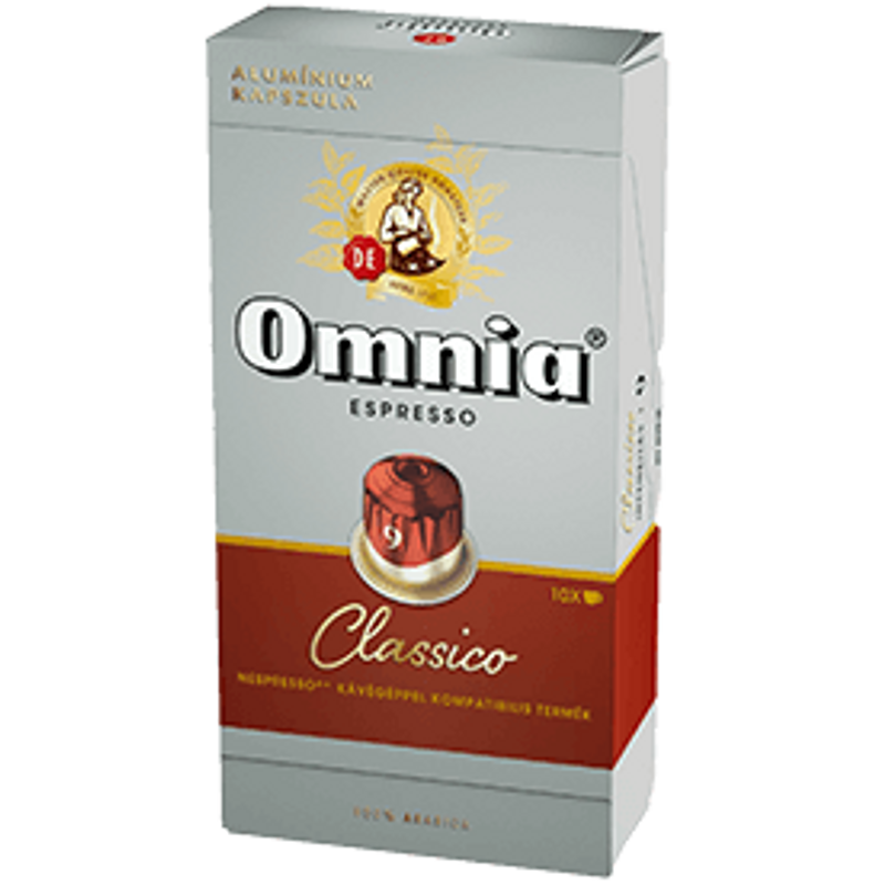 Omnia Nespresso kompatibilis kávékapszula, espresso classico, 10 kávéakpszula