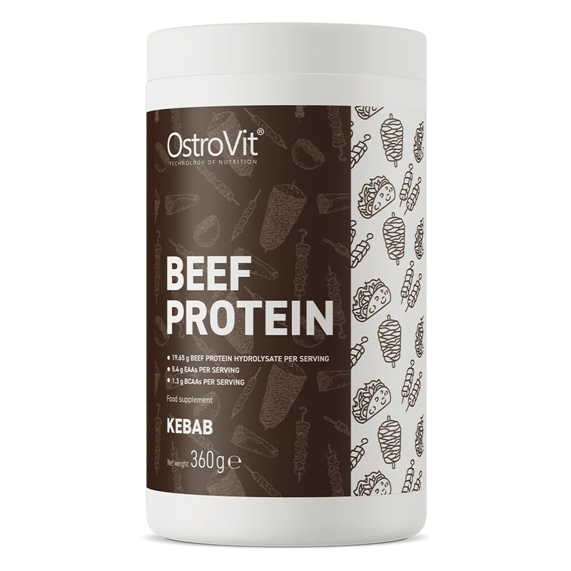 OstroVit - Beef Protein - Marha fehérje leves - Kebab ízű - 360 g