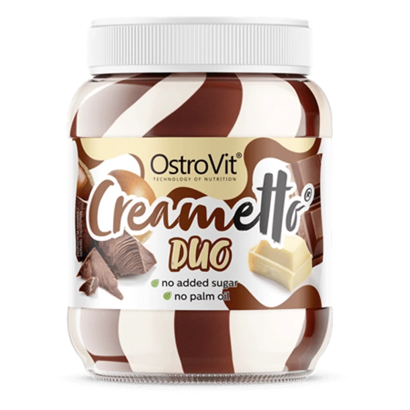 OstroVit Creametto 350 g DUO milk hazelnut - tejcsokoládé-mogyoró ízű mogyorókrém