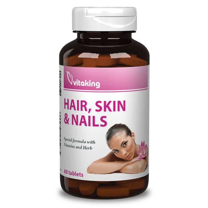 VitaKing haj, bőr, köröm komplex vitamin – 60db tabletta